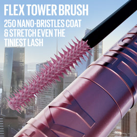 Maybelline application on eyelashes demonstrating length and separation
