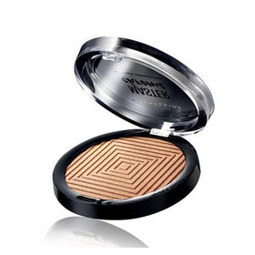 Maybelline Master Chrome compact held in hand to show size and portability