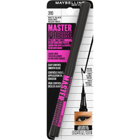 Maybelline application on eyelid creating sharp winged eyeliner