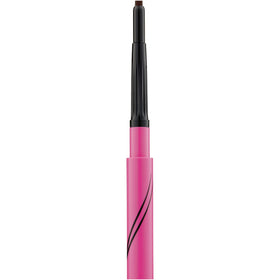 Maybelline pencil applied along upper lash line demonstrating precise eye definition