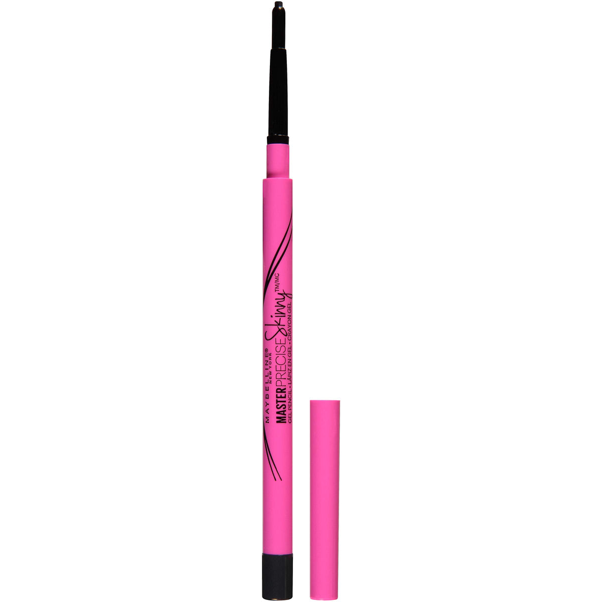 Maybelline Master Precise front view showing slim twist-up pencil for precise lines