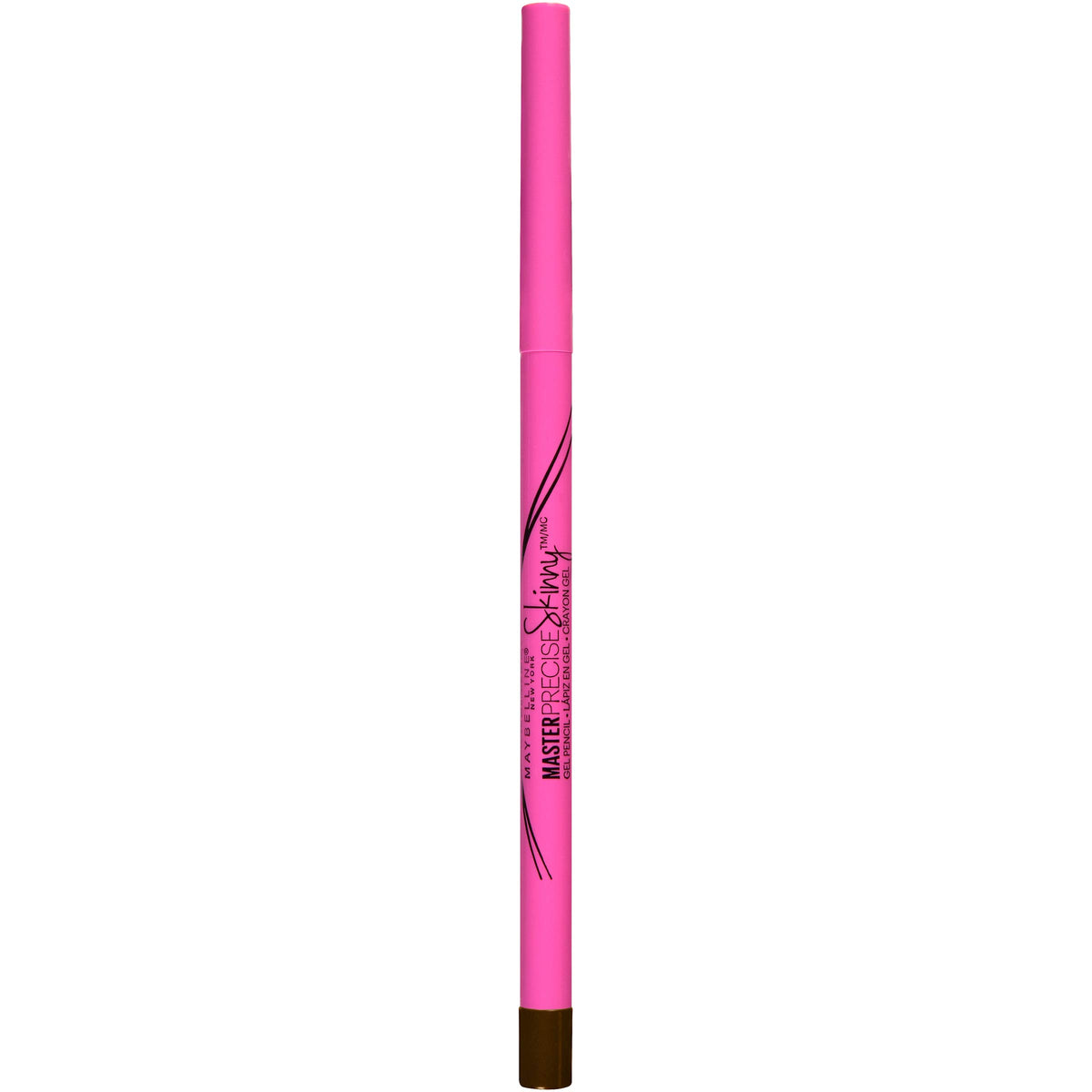Maybelline twist-up mechanism detail highlighting no-sharpen design for quick use
