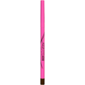 Maybelline twist-up mechanism detail highlighting no-sharpen design for quick use