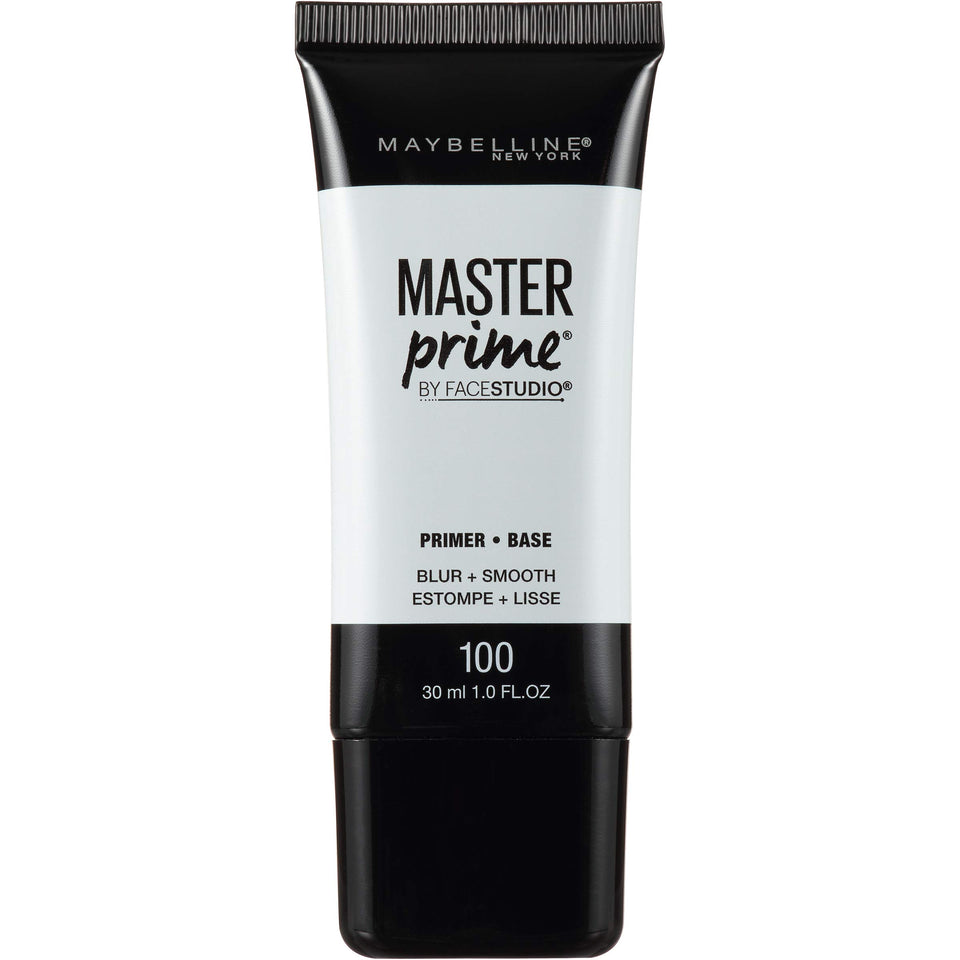 Maybelline Master Prime front packaging showing bottle and label benefits