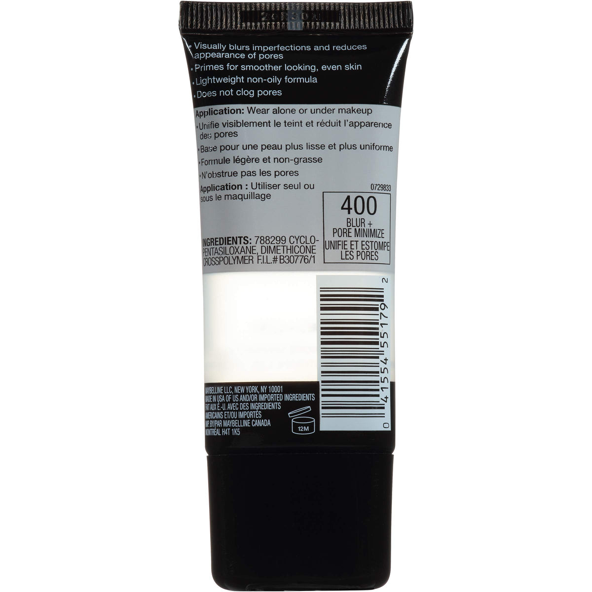Maybelline Master Prime texture close-up highlighting silky finish and blurring benefit