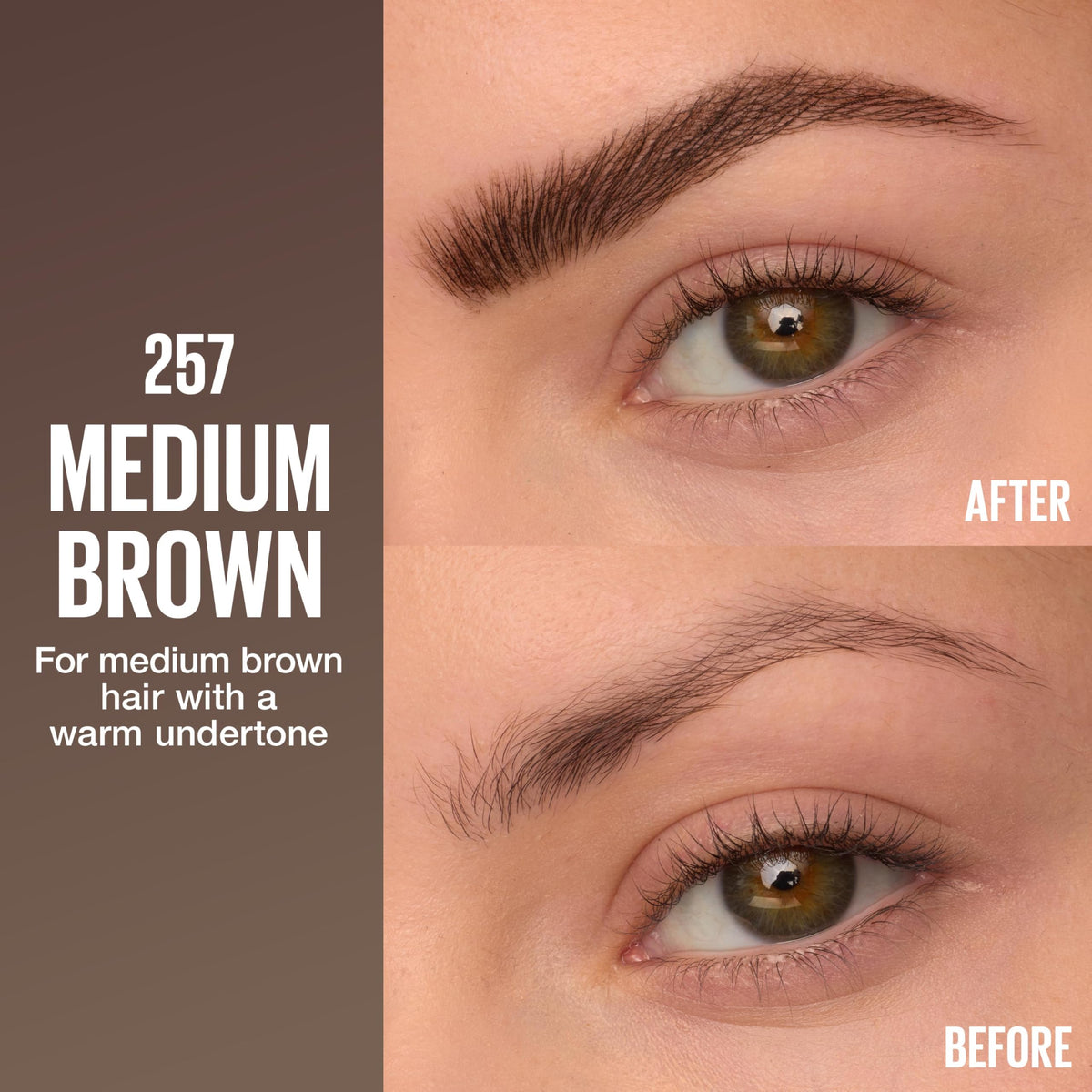 Maybelline micro-needle tip close-up producing fine strokes for natural-looking brows