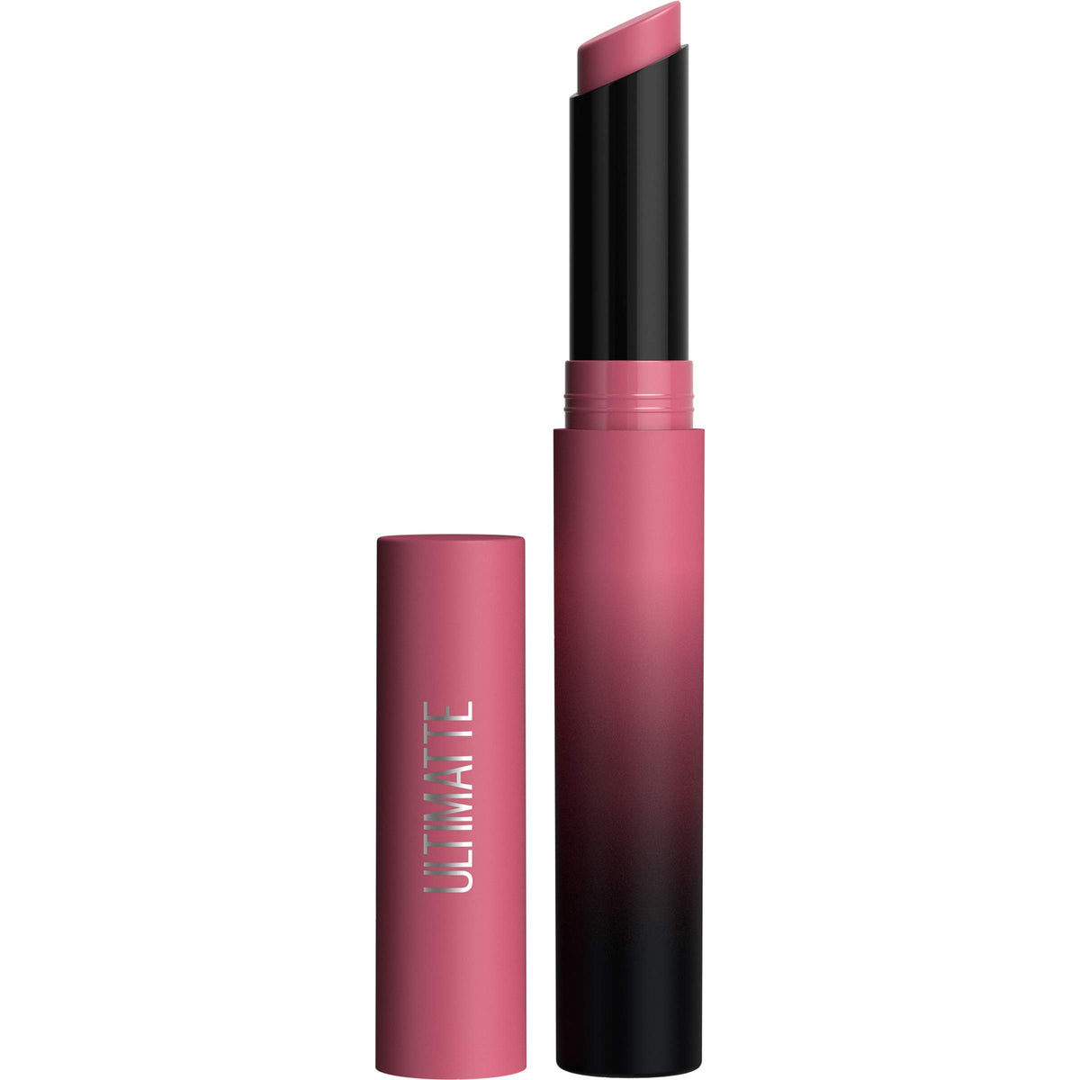 MAYBELLINE front packaging of More Mauve showing shade and sleek tube for travel-friendly use