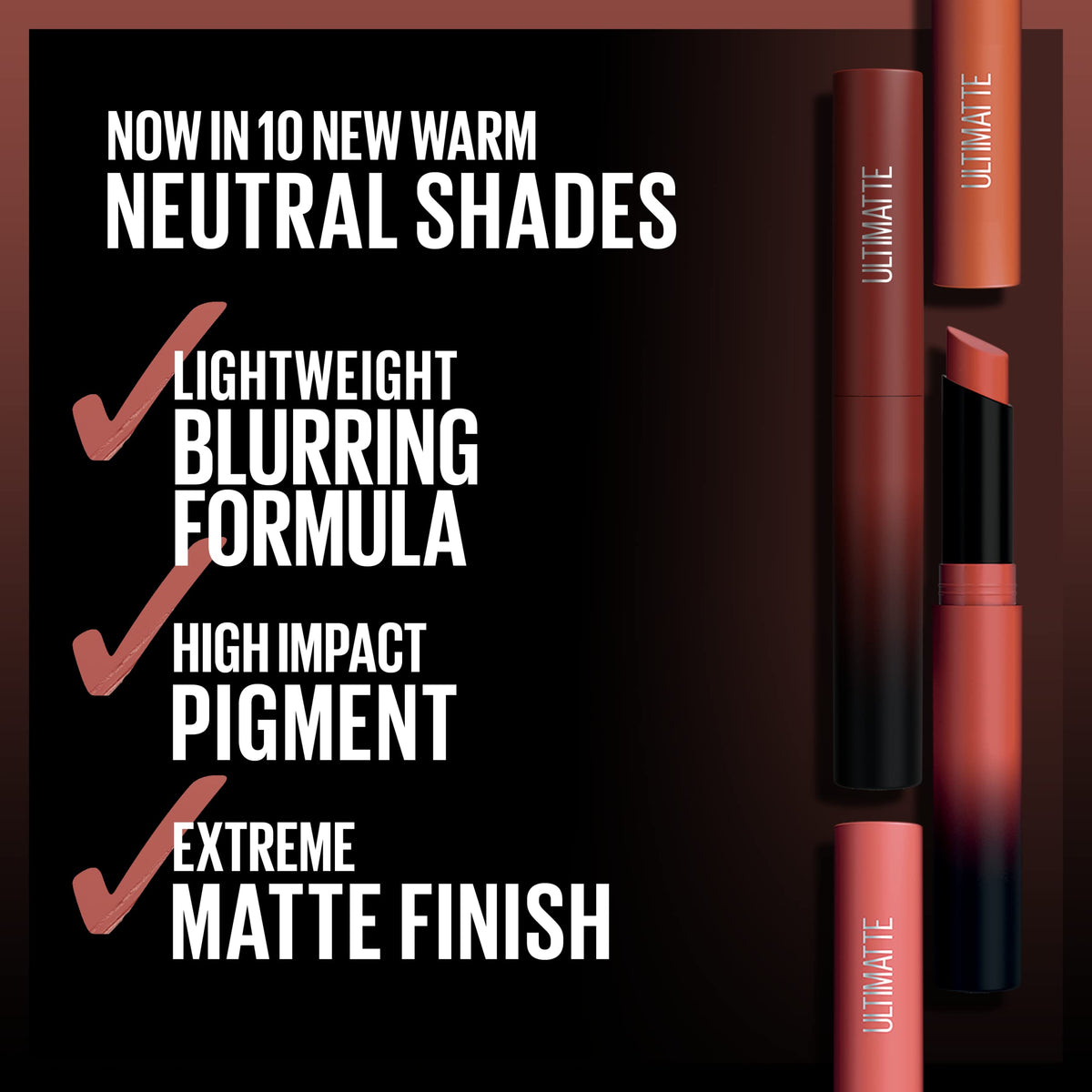 Maybelline More Mocha swatch on skin displaying intense mauve-brown pigment