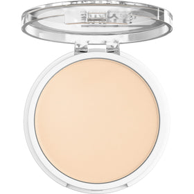 MAYBELLINE open compact displaying powder texture and smooth application benefit