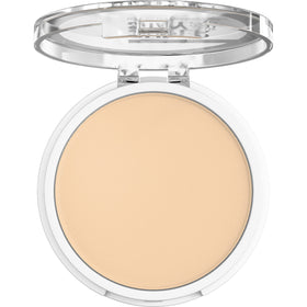 Maybelline open pan texture highlighting smooth powder finish and blendability