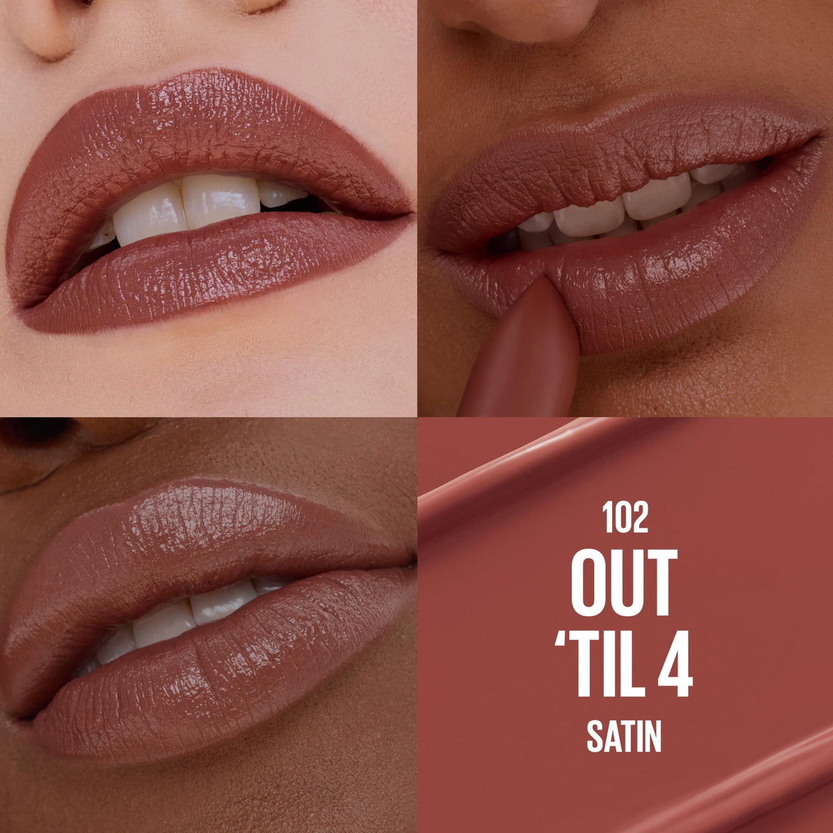 MAYBELLINE bullet close-up highlighting precise lip-hugging shape