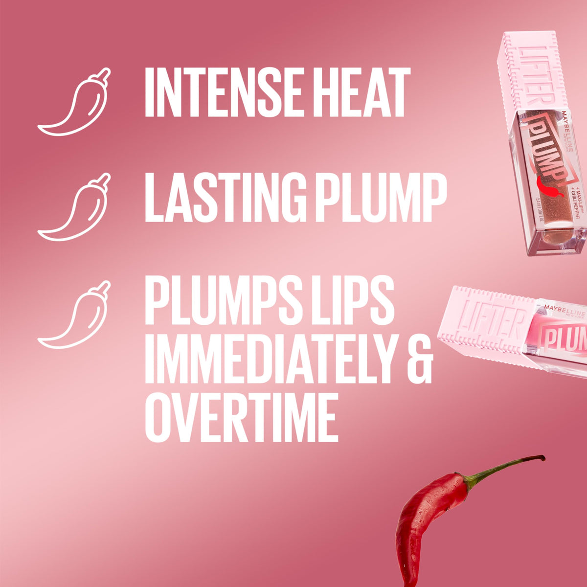 MAYBELLINE close-up of gloss texture highlighting smooth shine