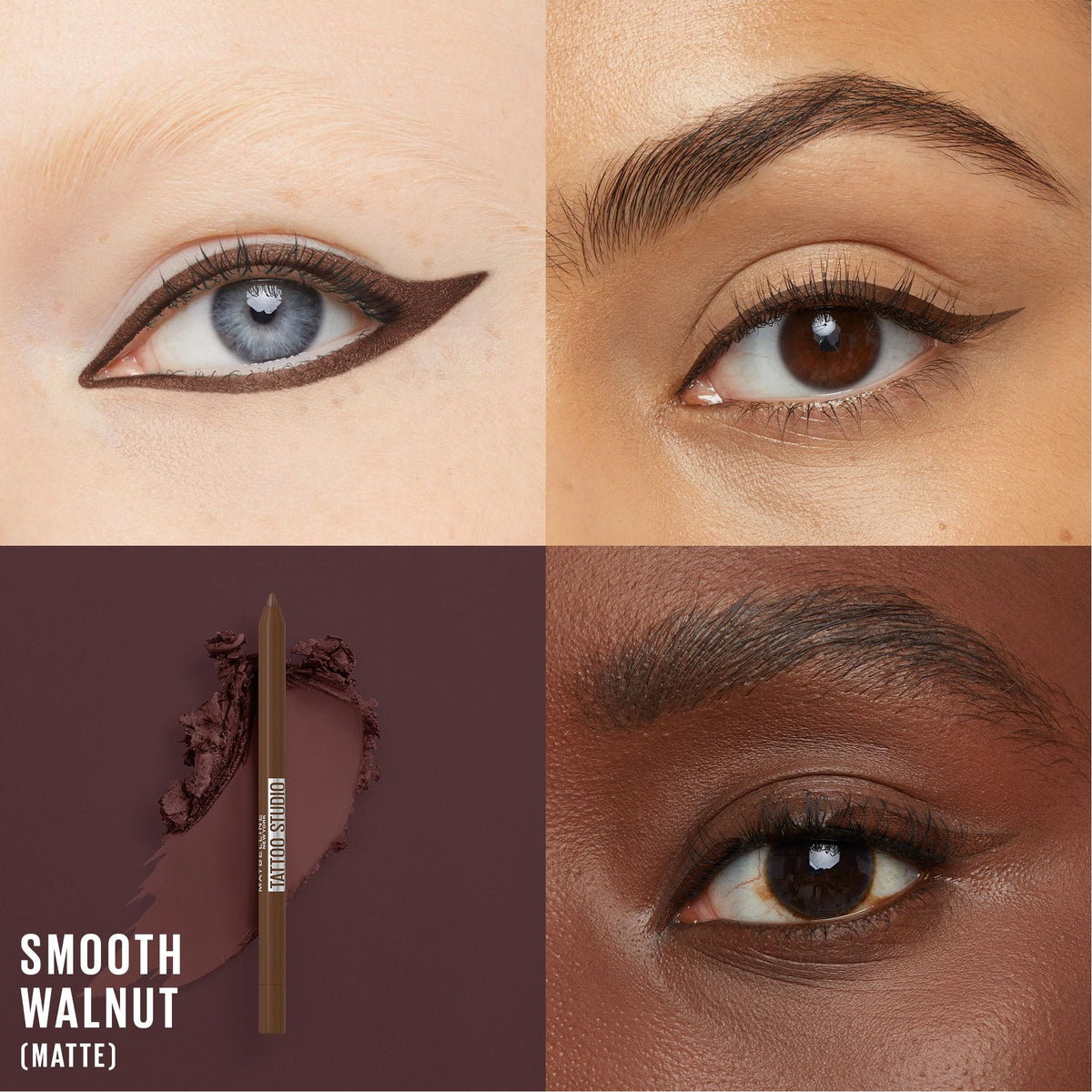 MAYBELLINE close-up of sharpened pencil tip for precise application benefit
