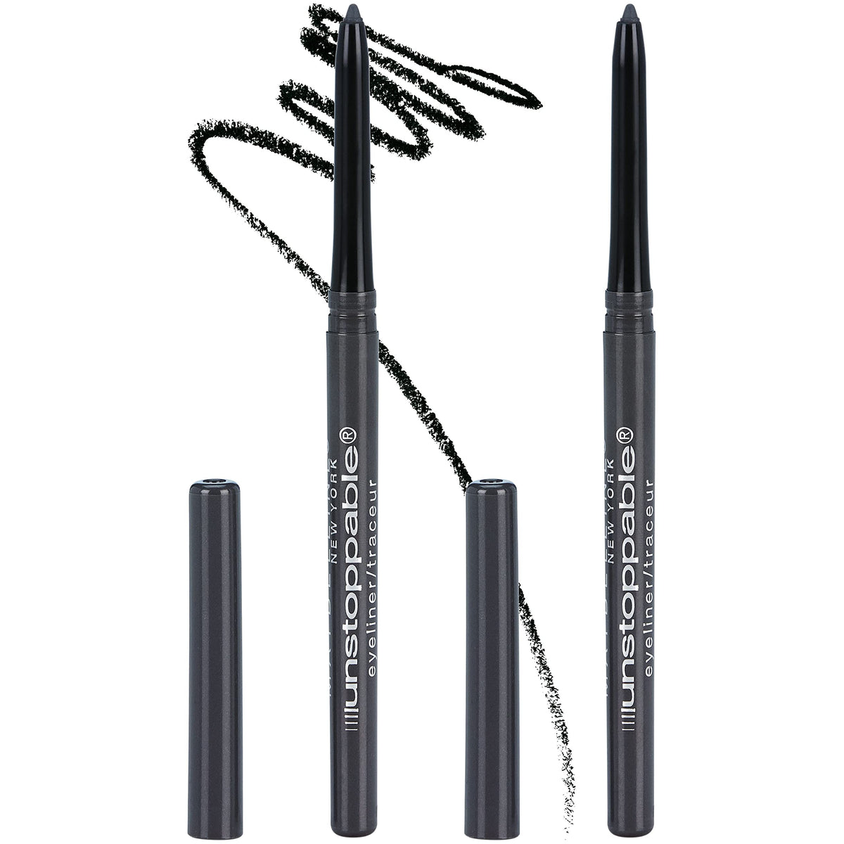 Maybelline Pewter front packaging showing pen and branding for easy identification