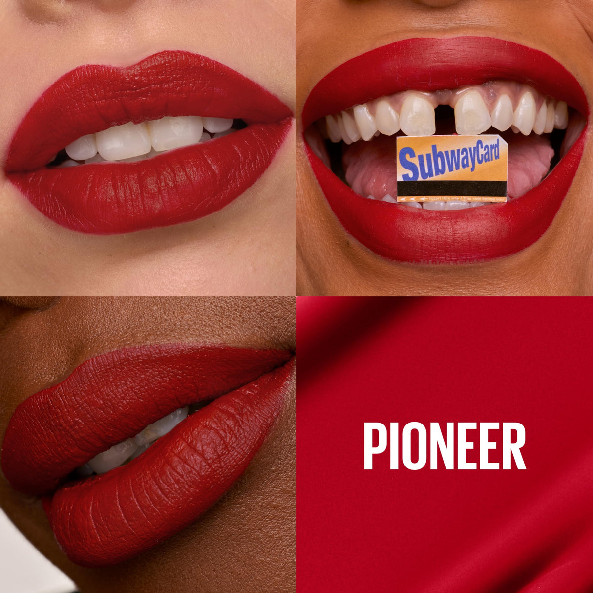Maybelline arrow applicator detail for precise application and clean lip edges