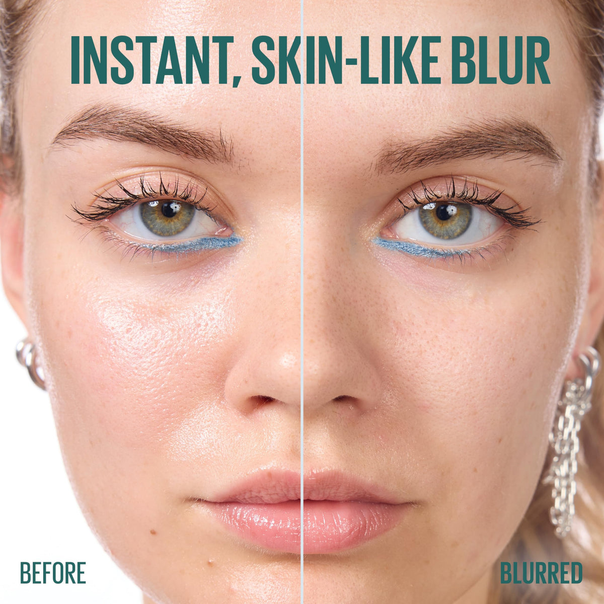 Maybelline swatch on hand demonstrating lightweight finish and immediate blurring