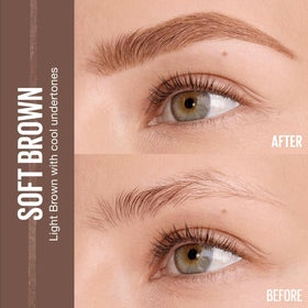 MAYBELLINE close-up of ultra-slim 1.5mm tip, precise hair-like stroke control