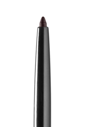 Maybelline pencil next to coin for scale showing size benefit travel-friendly design