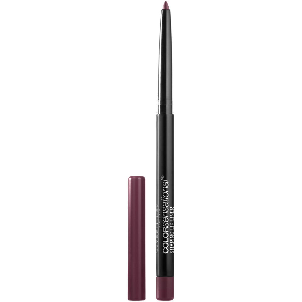 Maybelline Rich Wine front packaging showing pencil and cap, clear product ID and convenience