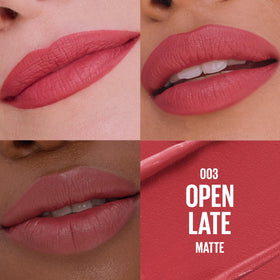 MAYBELLINE close-up of contoured bullet demonstrating precise application benefit
