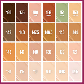 MAYBELLINE shade 100 stick displayed for true-to-tone color matching