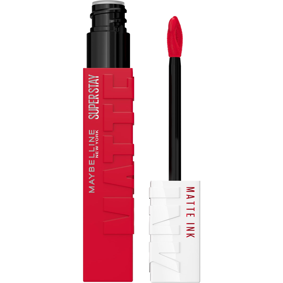Maybelline Super Stay Matte Ink Shot Caller front packaging showing bold shade and longwear benefit