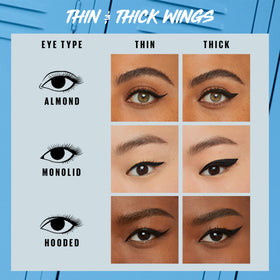 Maybelline size comparison next to fingers showing compact travel-friendly design