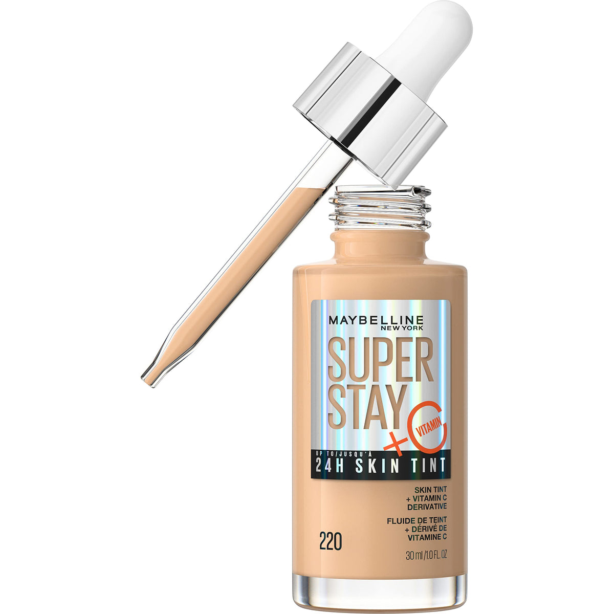 MAYBELLINE front packaging showing product and benefits