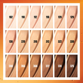 Maybelline label detail with ingredient focus showing Vitamin C derivative benefit