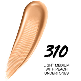 MAYBELLINE multiple swatches on arm showing shade 310 match options