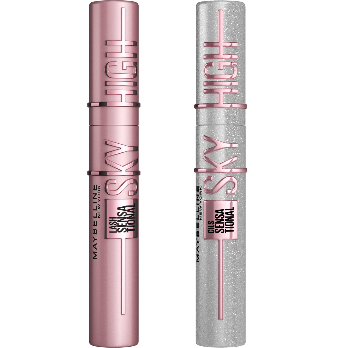 Maybelline Sky High Blackest Black wand closeup demonstrating precise lash separation