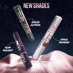 Maybelline open tube with angled brush showing precise reach and root-to-tip coating