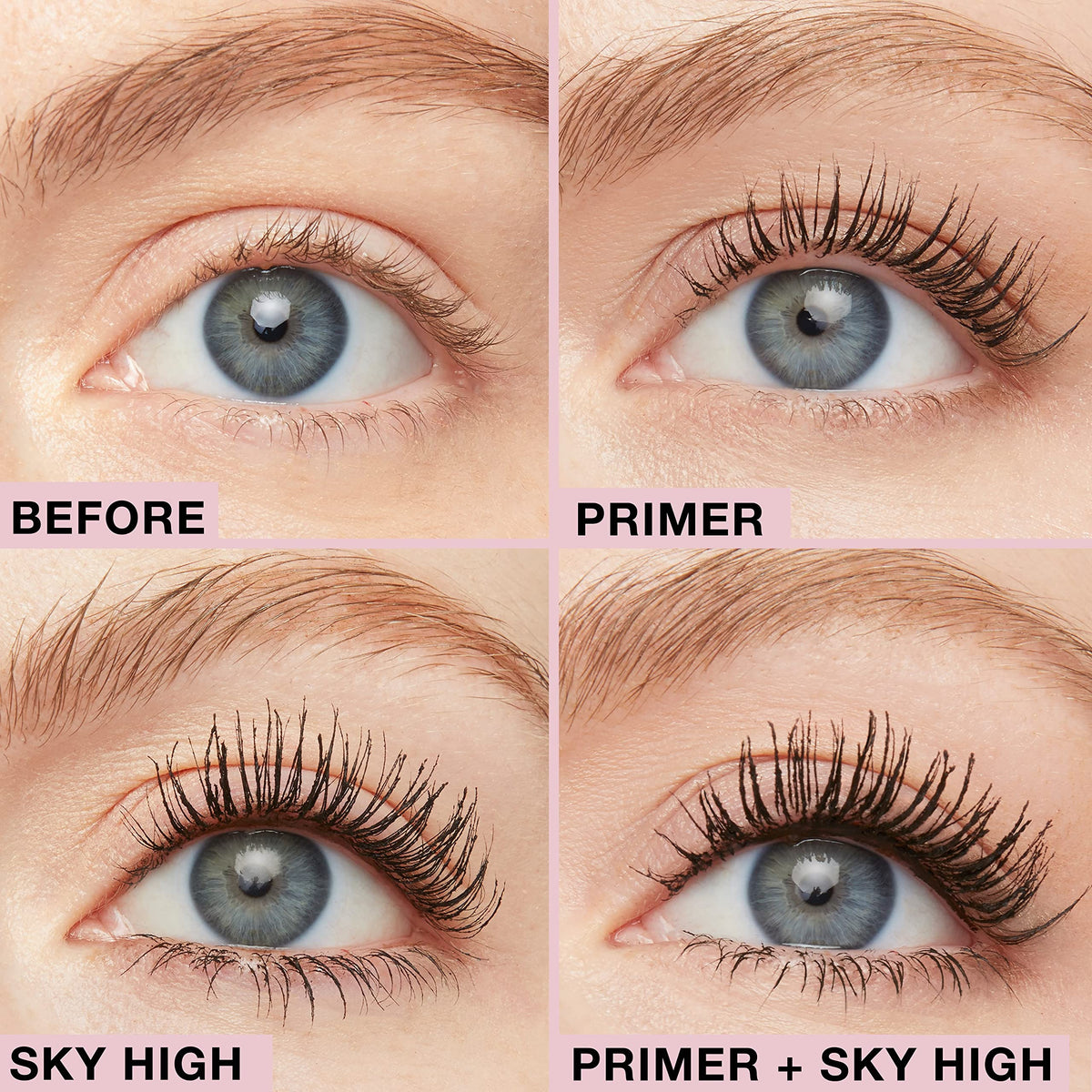 Maybelline Sky High primer ingredient highlight shows ceramide and vitamin B5 benefits