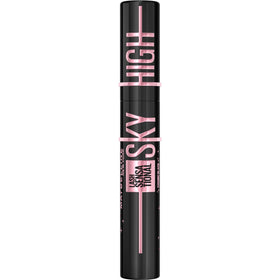 Maybelline Sky High next to coin for size comparison and portability benefit