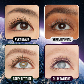 Maybelline Sky High beside coin to show compact size and travel-friendly benefit