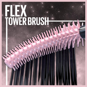 Maybelline Sky High before and after lashes demonstrating dramatic length
