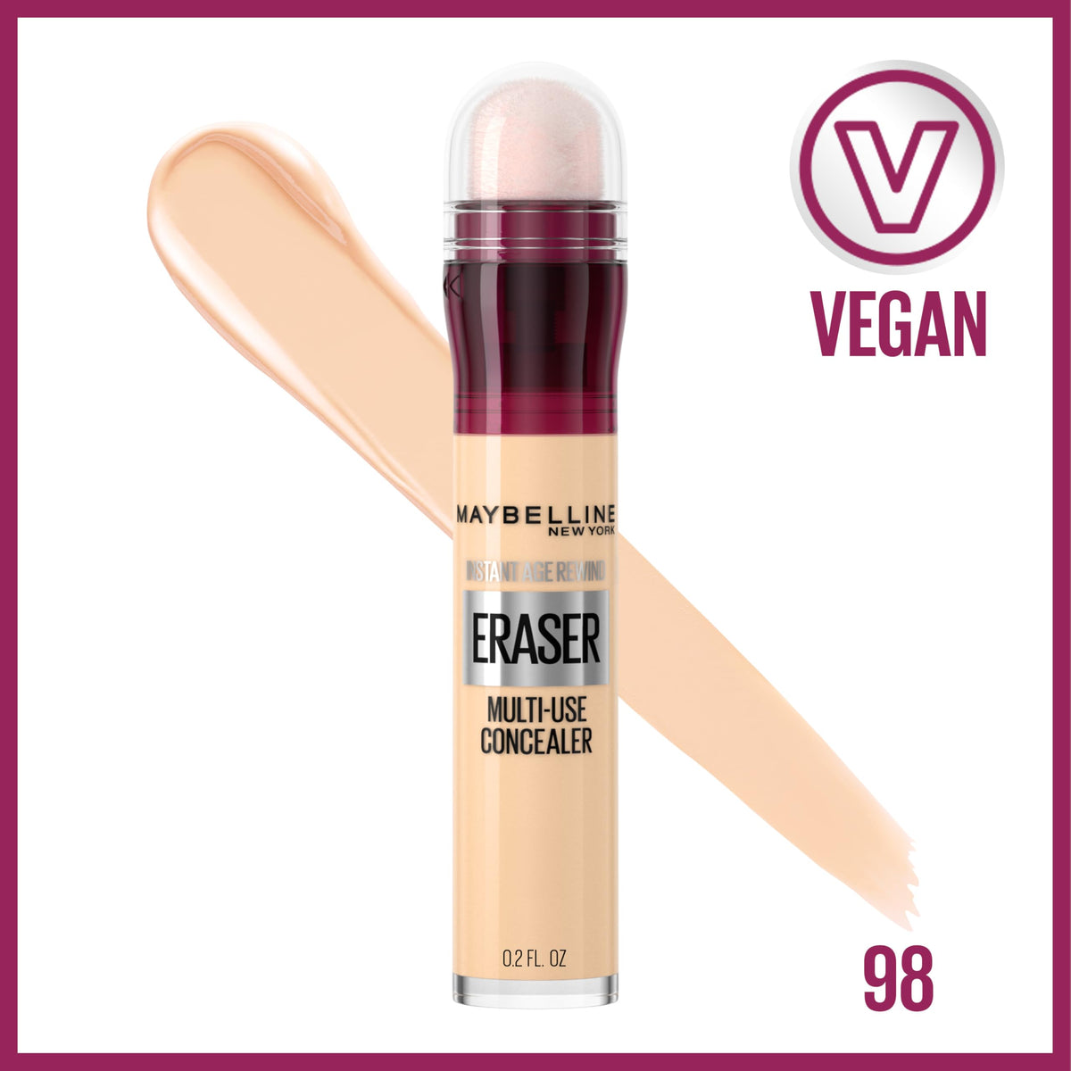 Maybelline sponge tip close up highlighting applicator for precise blending