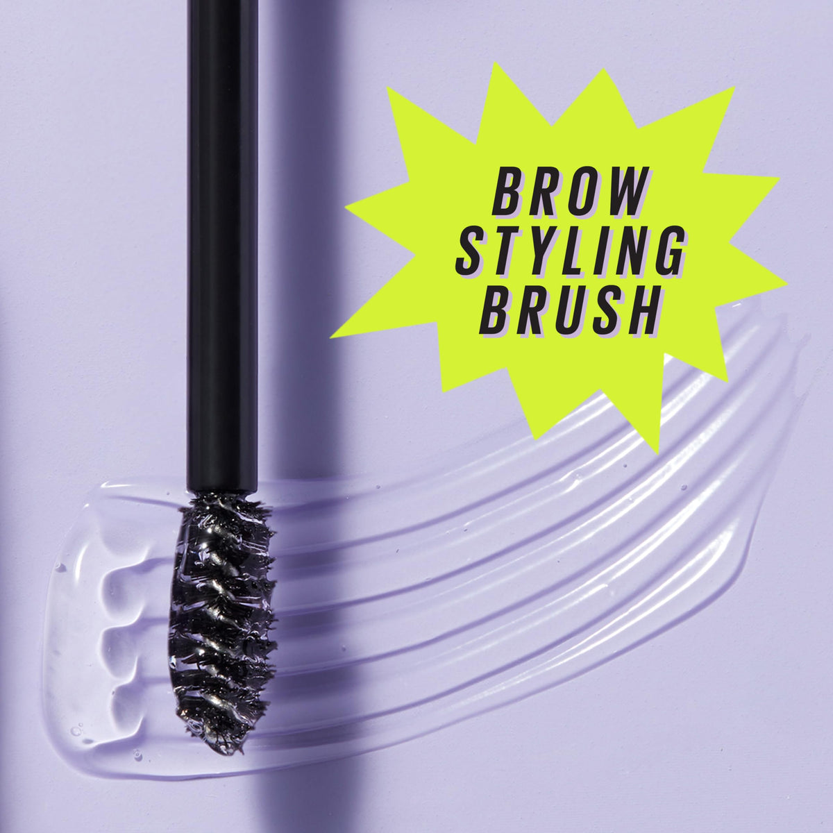 Maybelline Super Lock Brow Glue used over brow pencil showing layered hold benefit