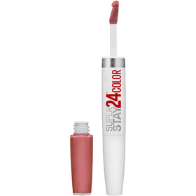 MAYBELLINE front packaging of Super Stay 24 in Frosted Mauve showing product benefit long wear