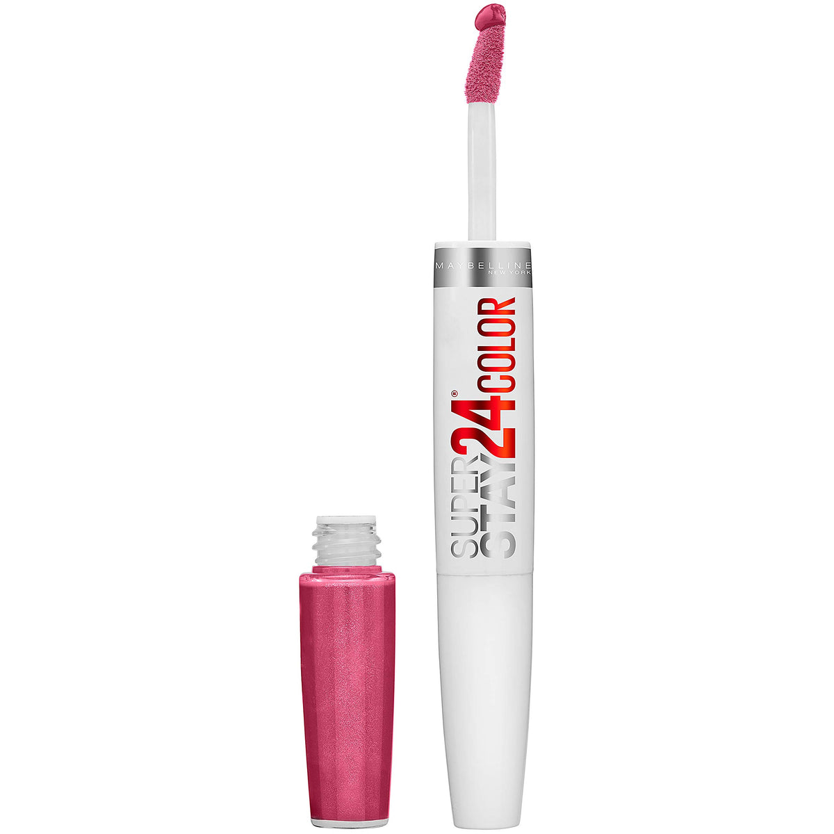 Maybelline Super Stay 24 front packaging showing product and shade benefit