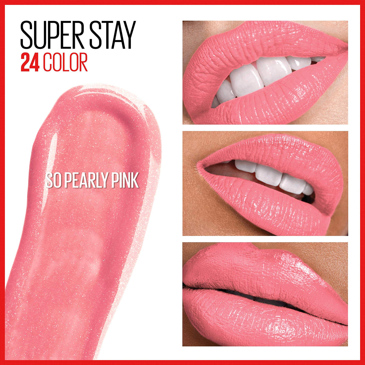 Maybelline liquid color swipe demonstrating high pigment payoff
