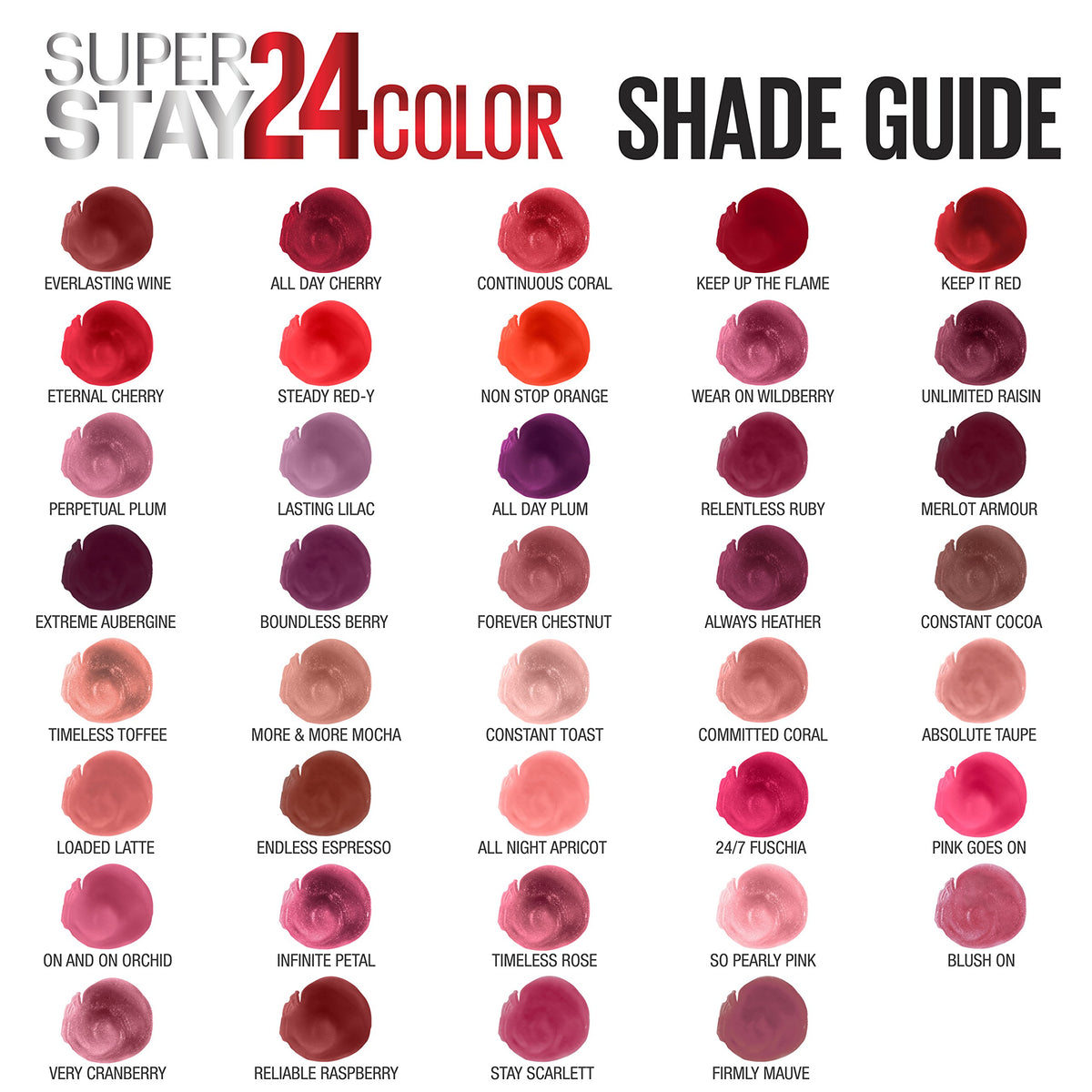 MAYBELLINE product surrounded by makeup showing styling versatility