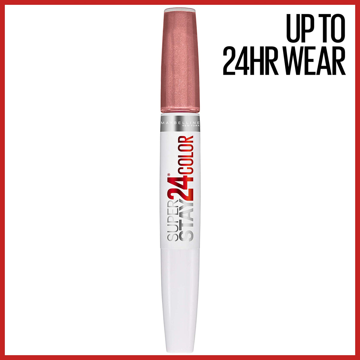 Maybelline applicator closeup showing precision tip for accurate, even color application