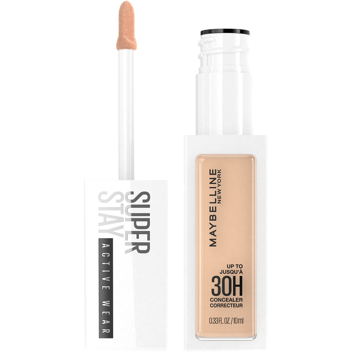 MAYBELLINE front packaging showing product and shade for easy selection benefit