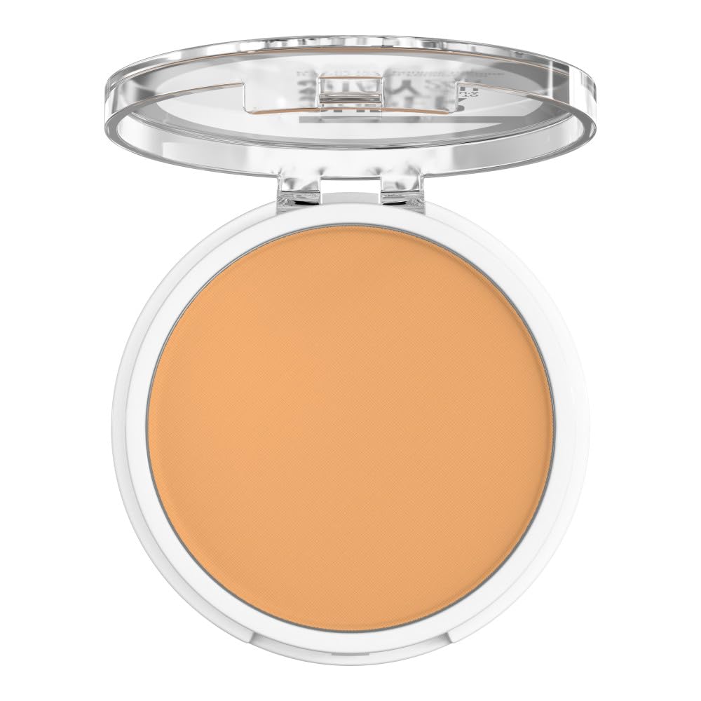 Maybelline open compact close-up of powder texture and smooth matte finish for blendability