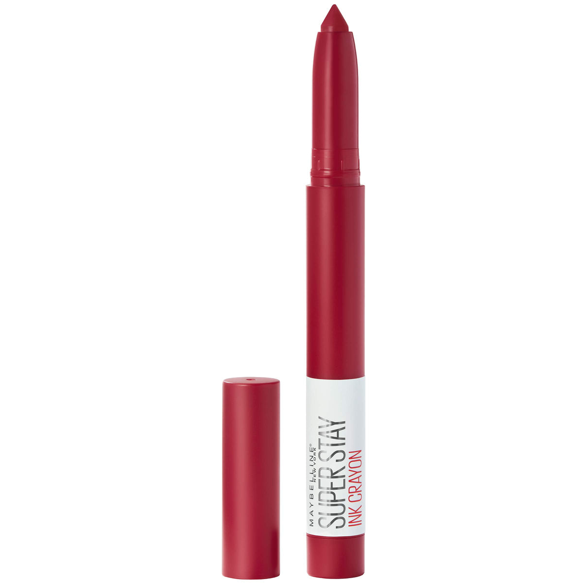 MAYBELLINE front packaging of Super Stay Ink Crayon showing shade and branding for instant recognition