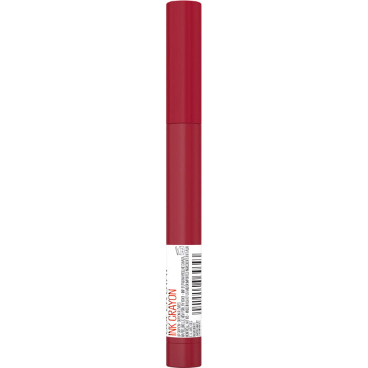Maybelline crayon inside a packed makeup bag showing portable daily use benefit