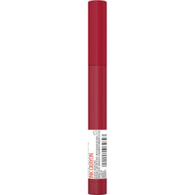 Maybelline crayon inside a packed makeup bag showing portable daily use benefit
