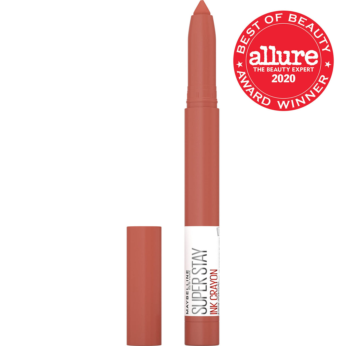 MAYBELLINE crayon displayed with other shades, shows versatile shade pairing options
