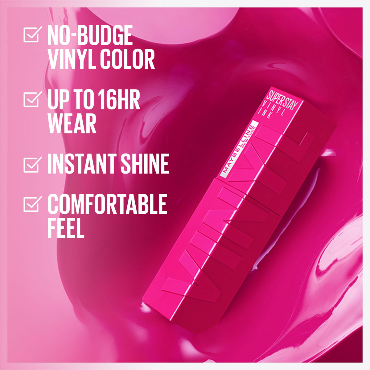MAYBELLINE flocked applicator close-up for precise effortless application